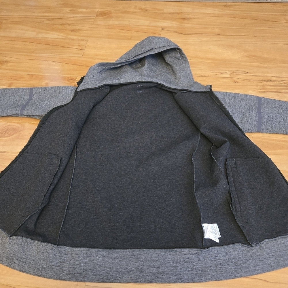 LARGE Gray/Black Oakley Zip Up Hoodie - Picture 6 of 15
